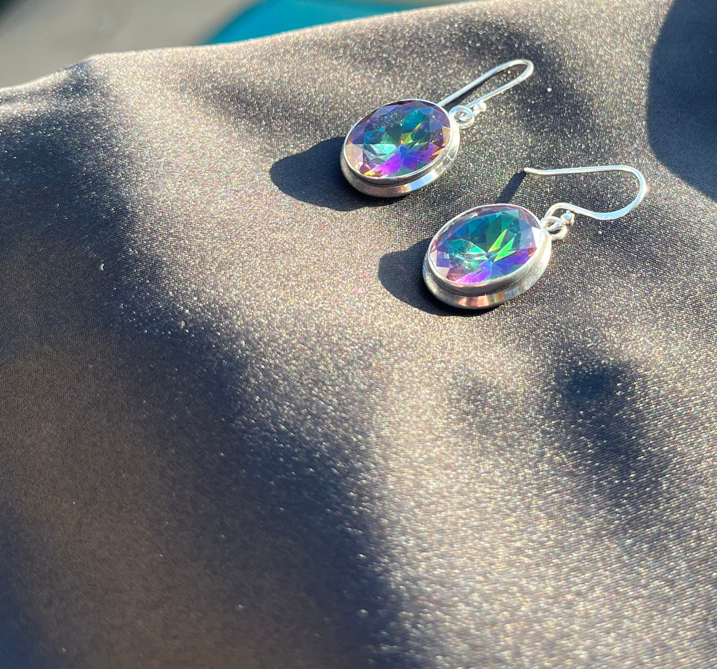 Mystic Topaz Drop Earrings