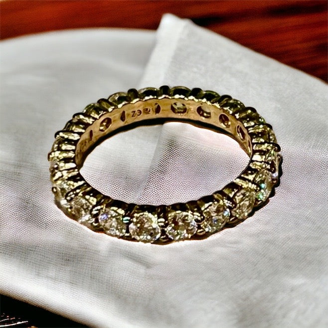 Classic Round Stone Eternity Band