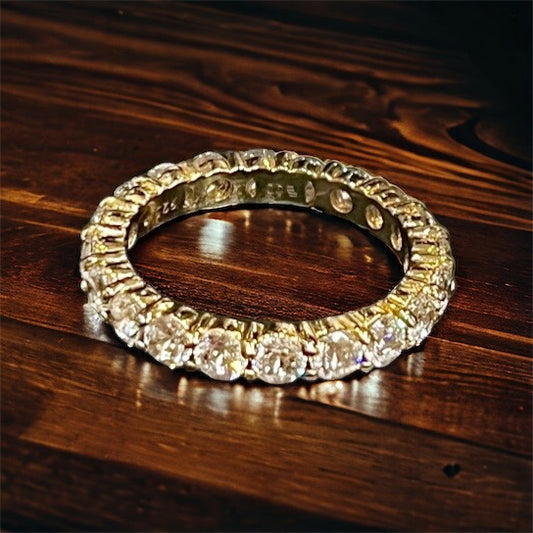Classic Round Stone Eternity Band