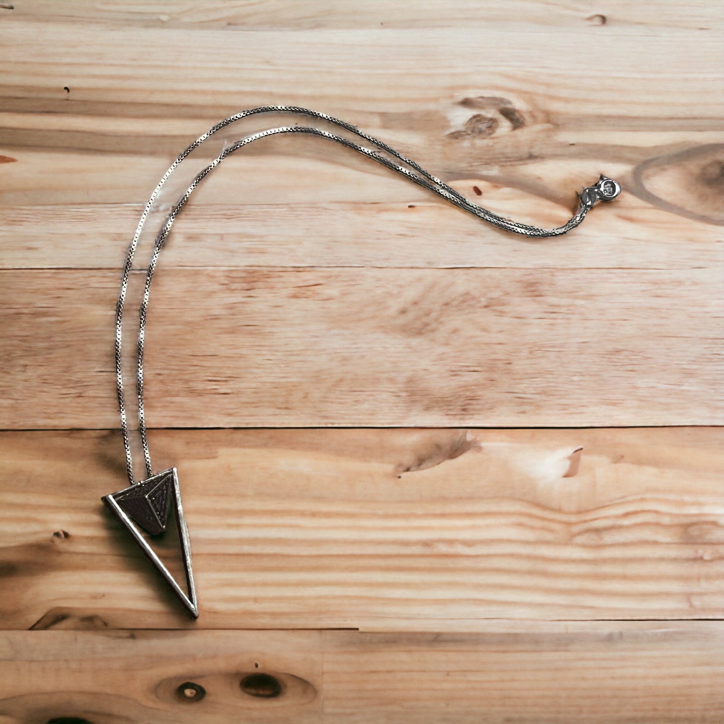 Modern Triangle Necklace