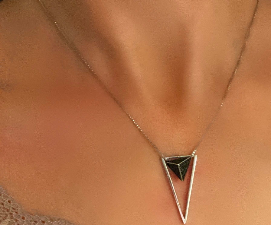 Modern Triangle Necklace