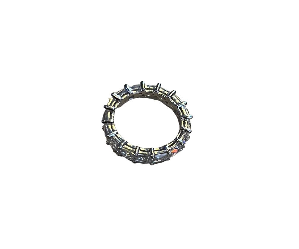 Art Deco Rectangle Eternity Band - Sun Angel Jewelry