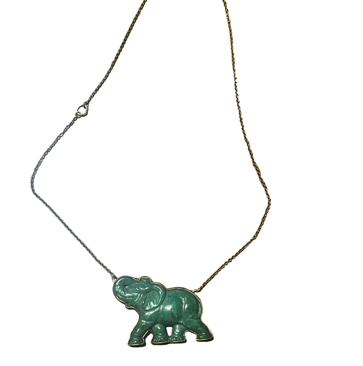 Genuine Jade Elephant Luck Necklace