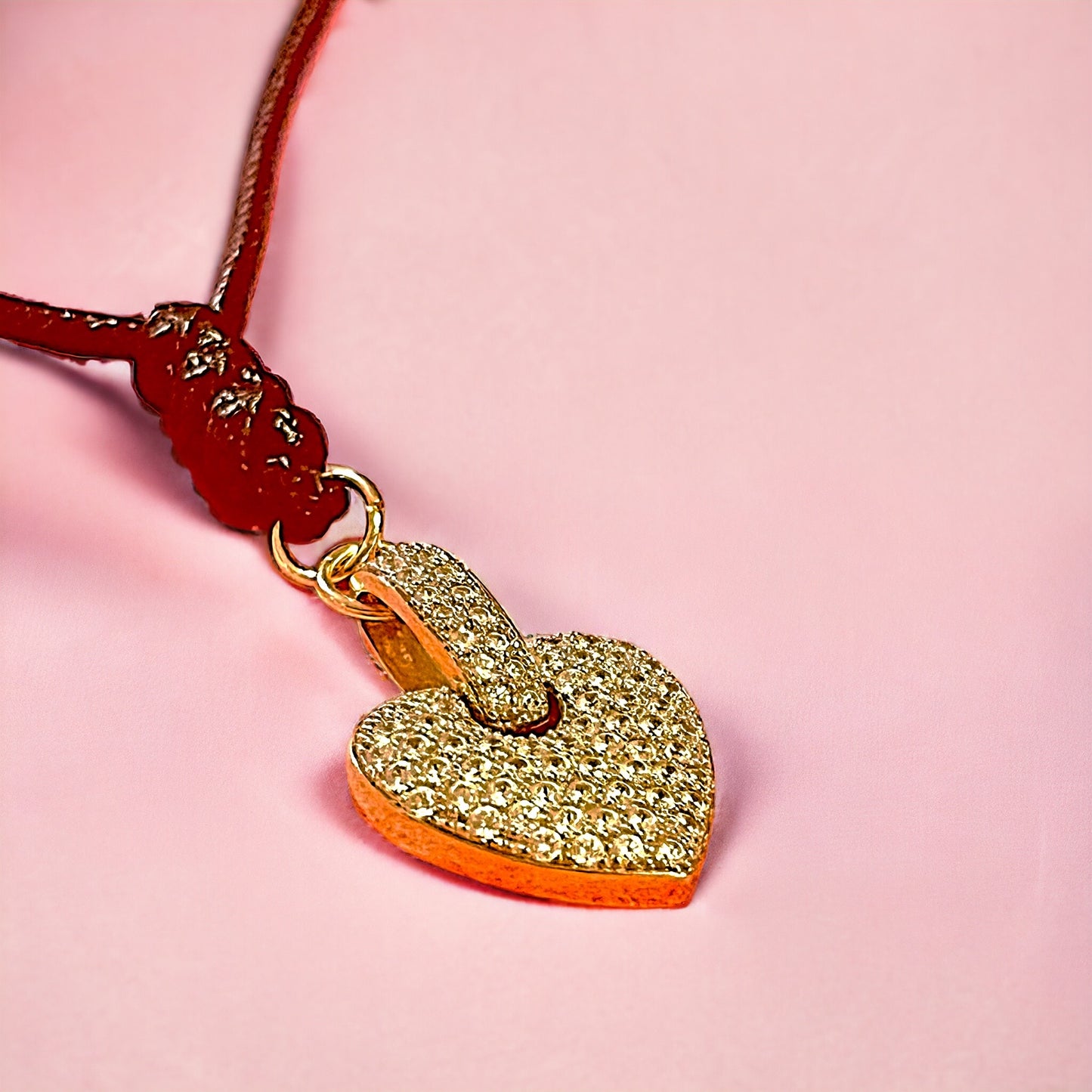 Gold Valentine Sparkle Pendant