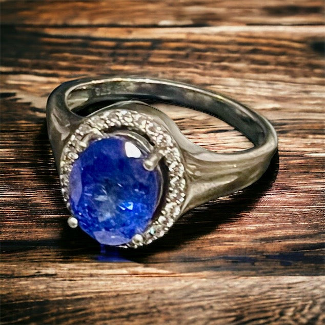 Purple Halo Ring