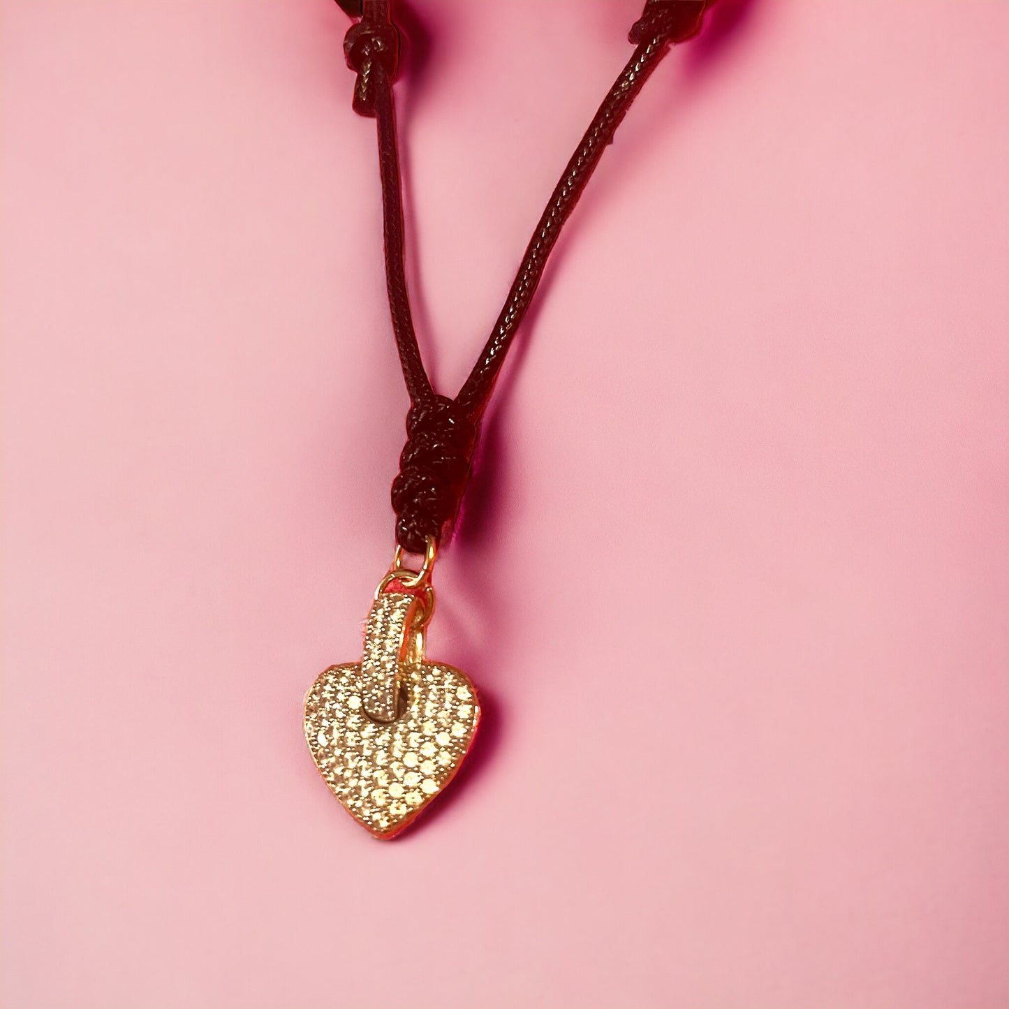 Gold Valentine Sparkle Pendant