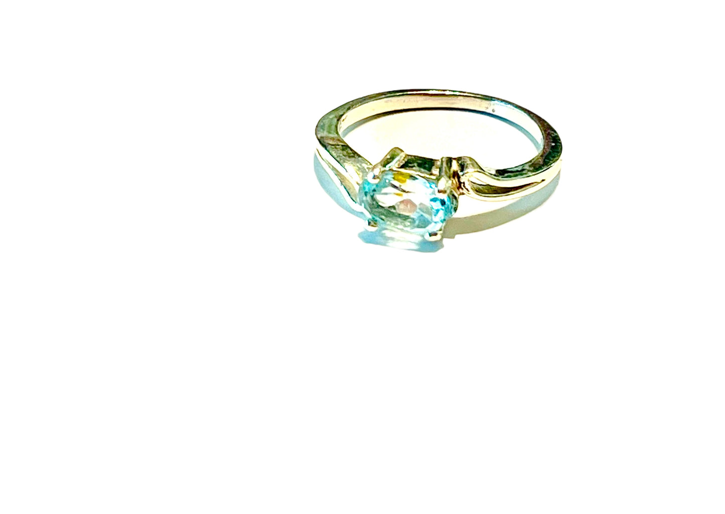 Dainty Blue Topaz Ring