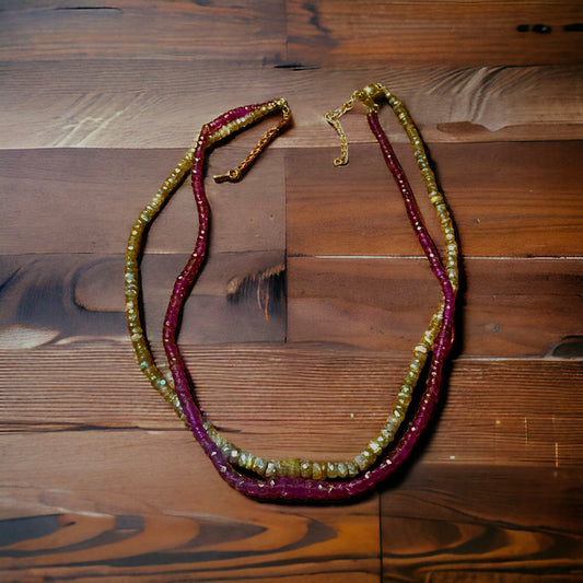 Amethyst and Agate Necklace Set