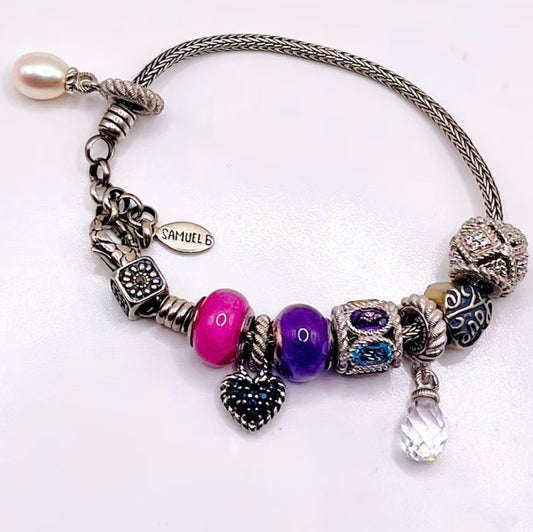 Samuel B. Designer Charm Bracelet