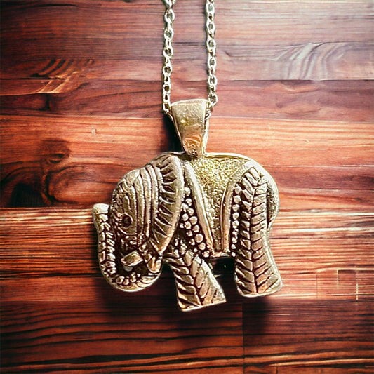 Lucky Elephant Necklace Pendant - Sun Angel Jewelry